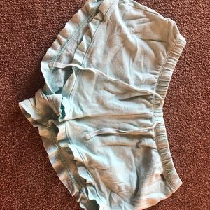 Teal sleeping shorts